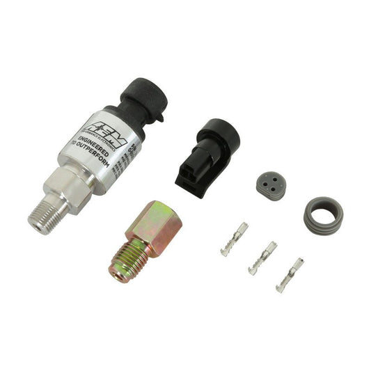AEM 1000 PSIg Stainless Sensor Kit - 1/8in NPT Male Thread to -4 Adapter — AEM