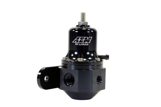 AEM High Capacity Universal Black Adjustable Fuel Pressure Regulator — AEM