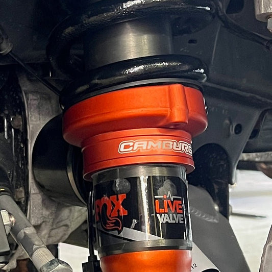 Camburg Ford Raptor 21-23 1.5in Front Spring Preload Spacer Kit (Fox Orange) — Camburg