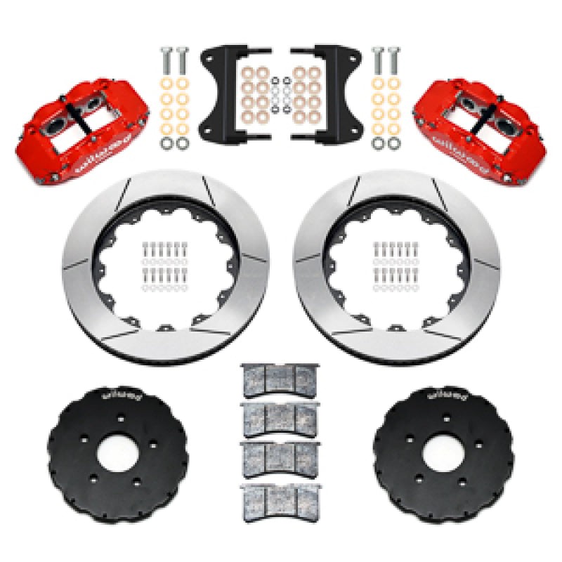 Wilwood 14-19 Chevrolet Corvette C7 Forged Narrow Superlite 6R Front BBK - 14.00 Rotor - Red — Wilwood