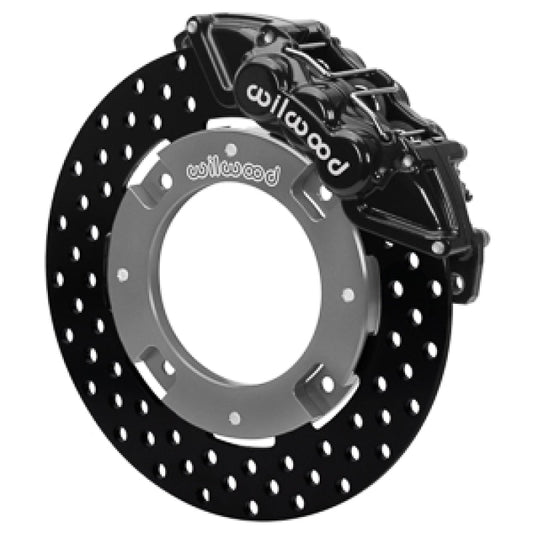Wilwood 17-21 Can-Am X3RS Black 6-Piston Front Kit 11.25in - Drilled Rotors — Wilwood