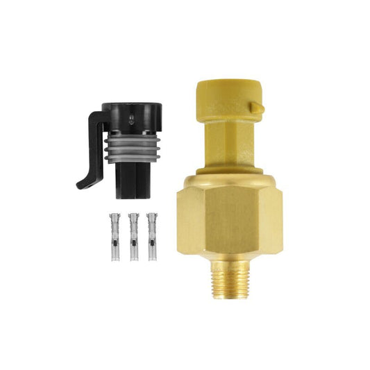 AEM 150 PSIg MAP Brass Sensor Kit (Includes 150 PSIg Brass Sensor & 12in Flying Lead Connector) — AEM