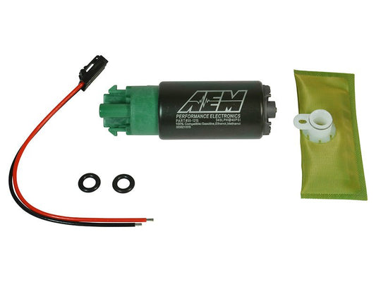 AEM 340LPH 65mm Fuel Pump Kit w/ Mounting Hooks - Ethanol Compatible — AEM