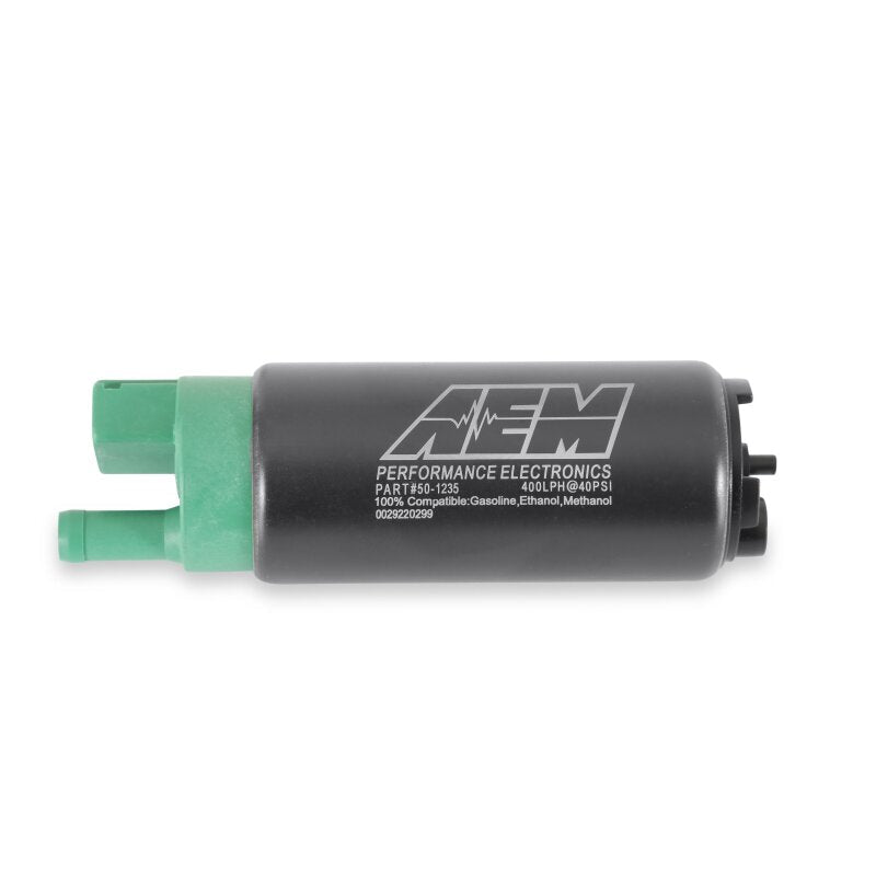 AEM 400 LPH E85 Compatible Fuel Pump Kit - Single Barb - Ethanol Compatible — AEM