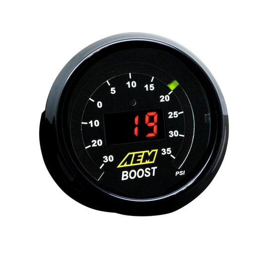 AEM 52mm Boost Digital Gauge -30-35psi — AEM