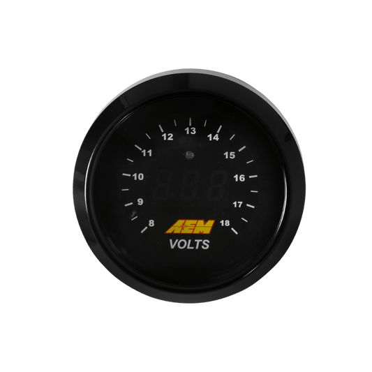 AEM 52mm Voltmeter Digital Gauge — AEM
