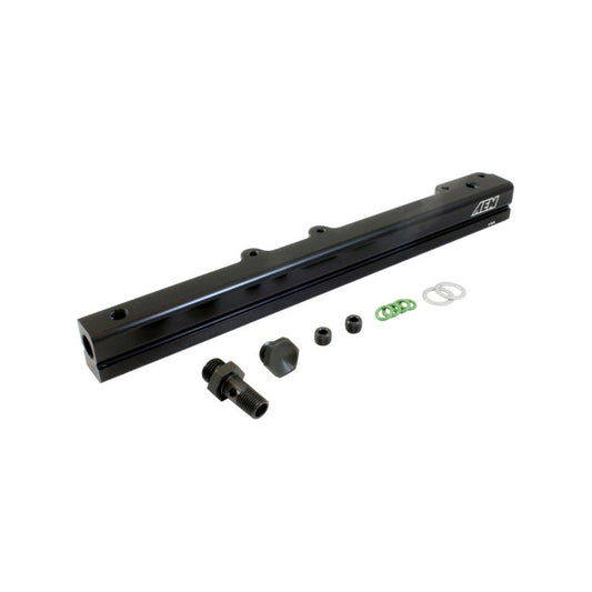 AEM 96-00 Civic CX/DX/LX/EX & 96-97 Del Sol S/Si Black Fuel Rail — AEM