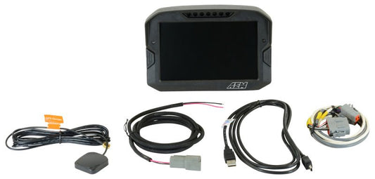 AEM CD-7 Non Logging GPS Enabled Race Dash Carbon Fiber Digital Display w/o VDM (CAN Input Only) — AEM