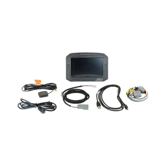 AEM CD-7LG Carbon Logging Flush Digital Dash Display w/ Internal 20Hz GPS & Antenna — AEM