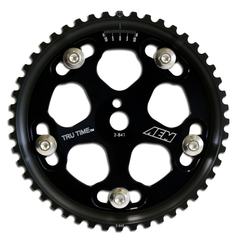 AEM Evo 8 & IX Black Tru-Time Cam Gear — AEM