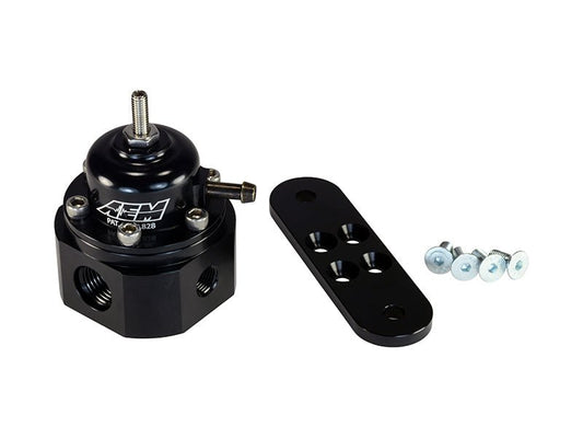 AEM Universal Black Adjustable Fuel Pressure Regulator — AEM