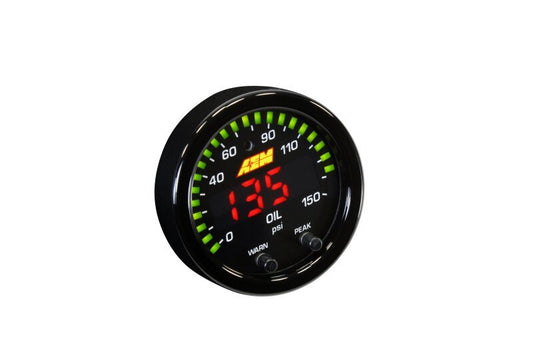 AEM X-Series 0-150 Oil Pressure Gauge Kit — AEM