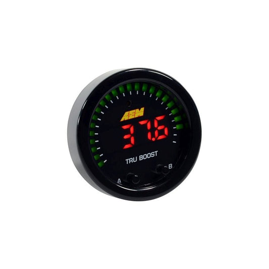 AEM X-Series Tru-Boost Controller Gauge w/ Boost Control Solenoid 80PSIg Internal MAP Sensor — AEM
