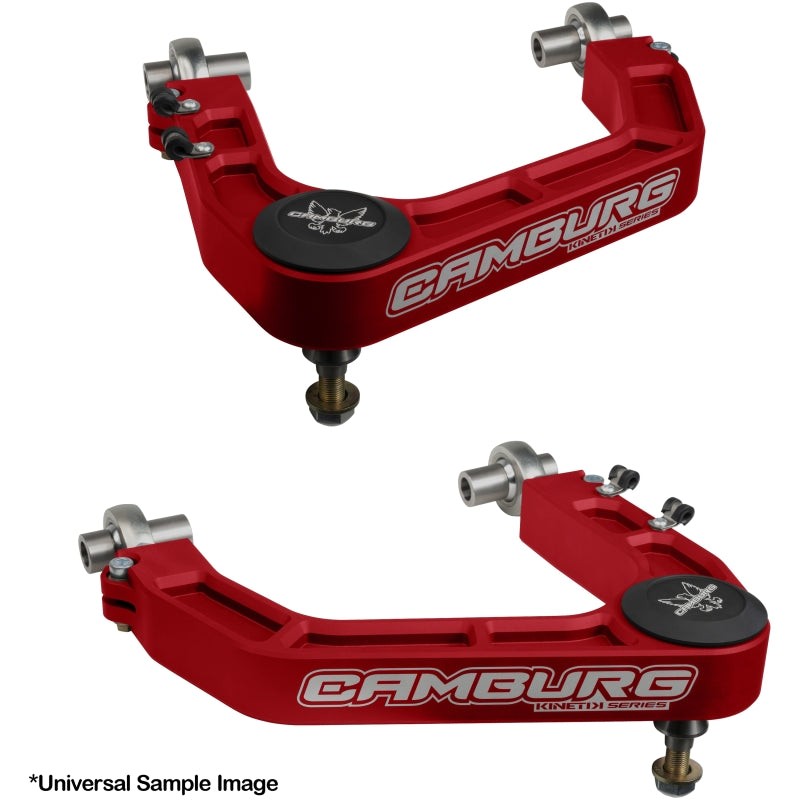 Camburg Ford Raptor 17-23 KINETIK V2 Performance Billet Uniball Upper Arms (Red) — Camburg