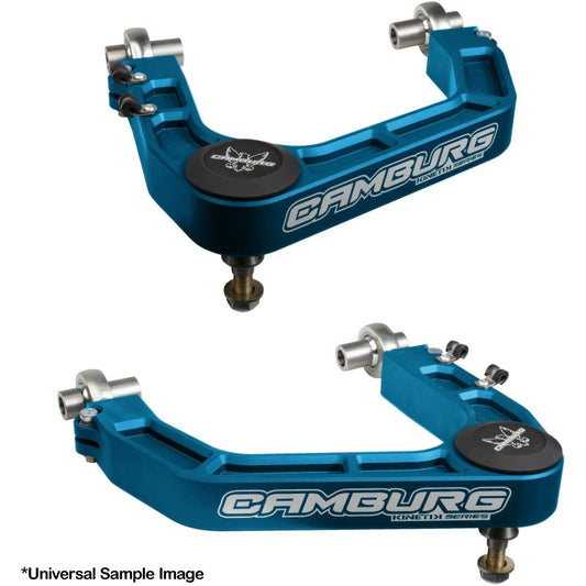 Camburg Toyota 22-23 Landcruiser 300 / 22-23 LX600 KINETIK V2 Perf Billet Uniball Upper Arms (Blue) — Camburg