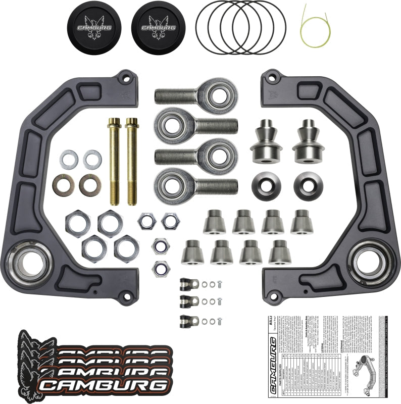 Camburg Toyota Tacoma 05-23 / 4-Runner 03-23 / FJ 07-14 KINETIK V2 Billet Uniball Upper Arms — Camburg