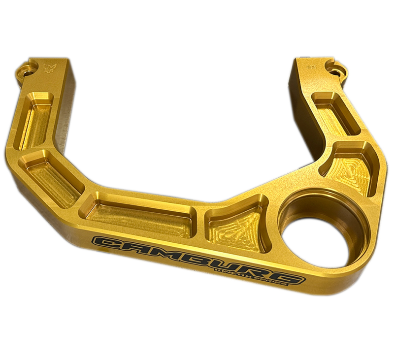 Camburg Toyota Tacoma 05-23 / 4-Runner 03-23 / FJ 07-14 KINETIK V2 Billet Uniball Upper Arms (Gold) — Camburg