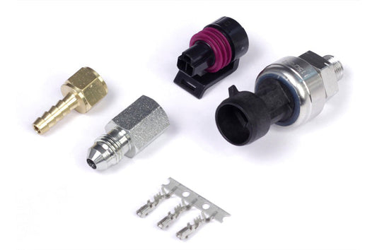 Haltech 7 Bar TI MAP Sensor 1/8 NPT w/Plug & Pins/-4 AN & 5mm Hosetail Adaptors — Haltech