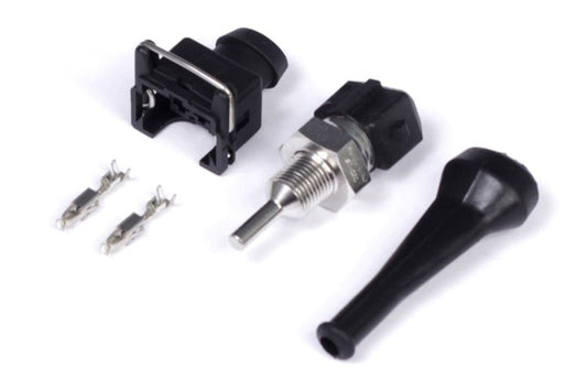 Haltech Oil Temperature Sensor High Range 150 Deg C 1/8 NPT Thread w/Bosch EV1 Plug & Pins — Haltech