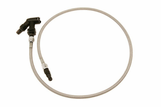 McLeod Line Assy Mustang 2005-Up 36in W/Male Wire Clip Fittings & Elbow Bleeder — McLeod Racing