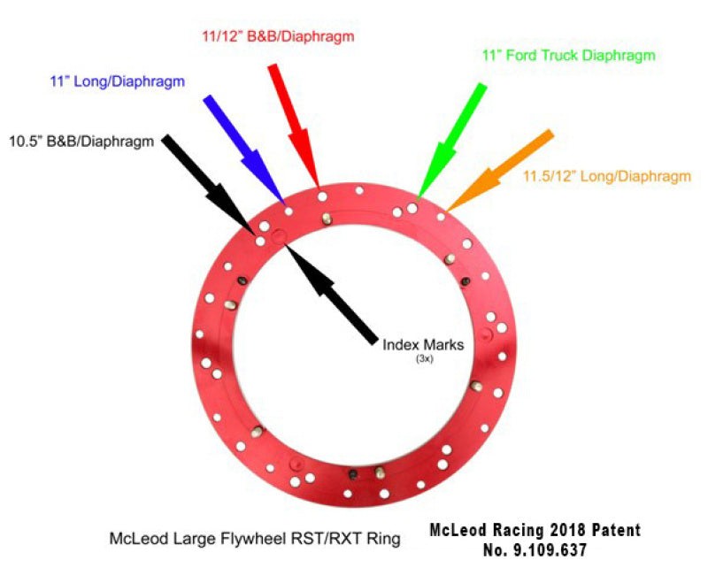 McLeod Racing RST HD Twin - For Large Diameter Flywheel - Red Ring - 1-1/8 x 26 Spline — McLeod Racing