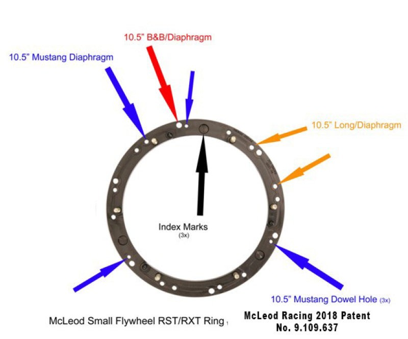 McLeod Racing RST HD Twin - For Small Diameter Flywheel - Black Ring - 1-1/8 x 26 Spline — McLeod Racing