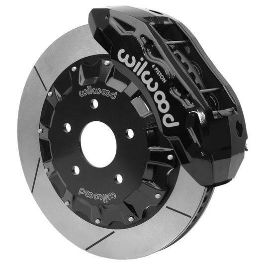Wilwood 13-18 RAM 1500 4x4 TX6R Front Kit 16.00in Black w/ Lines — Wilwood