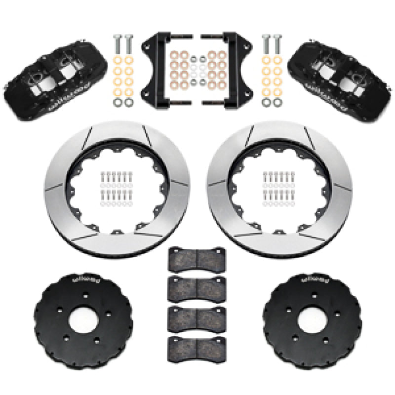 Wilwood 14-19 Chevrolet Corvette C7 AERO6 Front BBK - 14.00 Rotor - Black — Wilwood