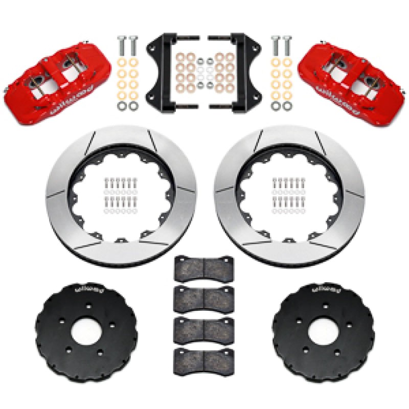 Wilwood 14-19 Chevrolet Corvette C7 AERO6 Front BBK - 14.00 Rotor - Red — Wilwood