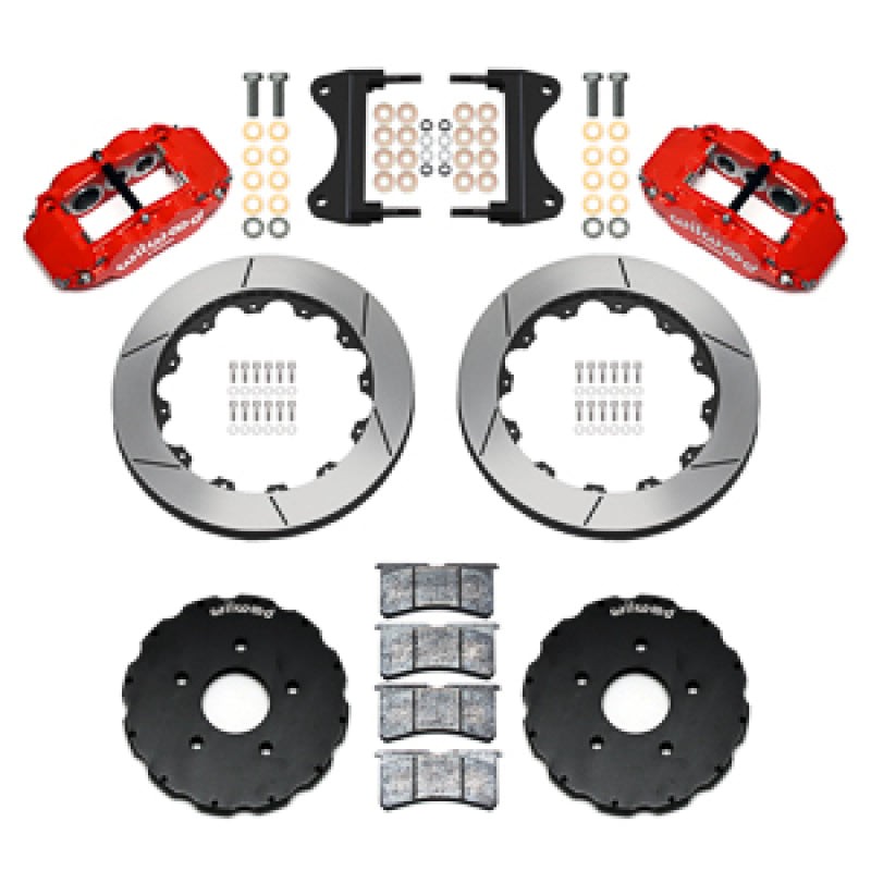 Wilwood 14-19 Chevrolet Corvette C7 Forged Narrow Superlite 6R Front BBK - 13.06 Rotor - Red — Wilwood