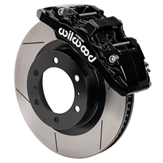 Wilwood 15-21 Toyota 4Runner Aero6-DM Black Front Brake Kit - Slotted — Wilwood