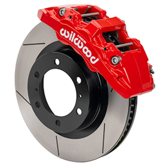 Wilwood 15-21 Toyota Tacoma Aero6-DM Front Brake Kit 13.31 Rotor - Red w/Lines — Wilwood