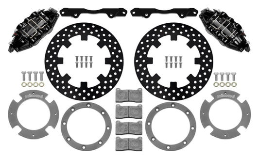 Wilwood 17-21 Can-Am X3RS Black 6-Piston Rear Kit 11.25in - Drilled Rotors — Wilwood