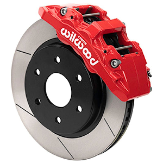 Wilwood 2021 Ford F-150 Raptor Aero6-DM Front Brake Kit - Slotted - Red — Wilwood