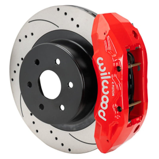 Wilwood 99-18 Chevy Silverado/GMC Sierra 16x1.25 D&S Rotor TX4R 4 Piston Rear Brake Kit - Red — Wilwood