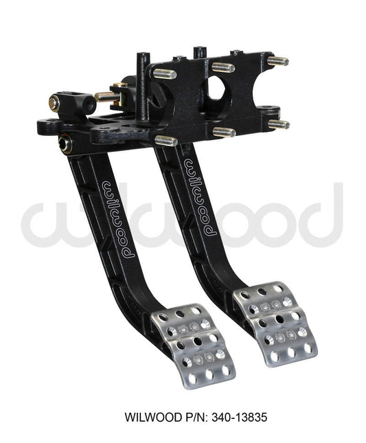 Wilwood Adjustable Dual Pedal - Brake / Clutch - Rev. Swing Mount - 5.1:1 — Wilwood