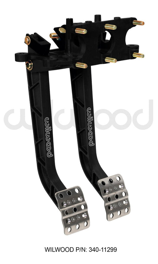 Wilwood Adjustable Dual Pedal - Brake / Clutch - Rev. Swing Mount - 6.25:1 — Wilwood