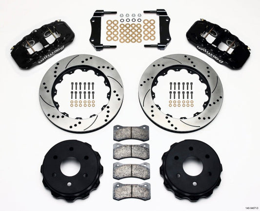 Wilwood AERO4 RearTruck Kit 14.25in Drilled 1999-2010 GM 1500-SUV 1 Piston OE Caliper — Wilwood