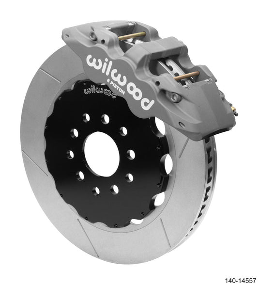 Wilwood AERO6 Front Big Brake Race Kit 14.00 Black 96-13 Chevrolet Corvette Z06 (C5/C6) w/o Lines — Wilwood