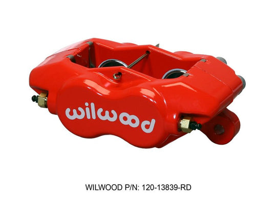 Wilwood Caliper-Forged Dynalite-Red 1.38in Pistons .81in Disc — Wilwood