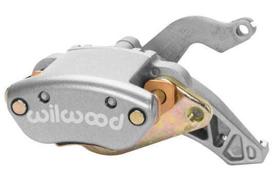 Wilwood Caliper-MC4 Mechanical-L/H - Silver No Logo 1.19in Piston .81in Disc — Wilwood