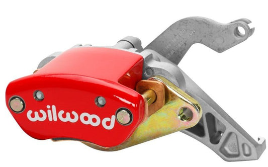 Wilwood Caliper-MC4 Mechanical-R/H - Red w/ Logo 1.19in Piston .81in Disc — Wilwood