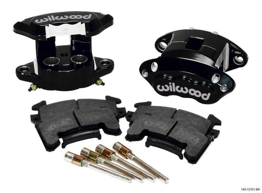 Wilwood D154 Rear Caliper Kit - Black 1.12 / 1.12in Piston 1.04in Rotor — Wilwood