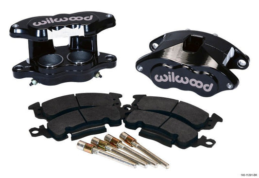 Wilwood D52 Front Caliper Kit - Black Powder 2.00 / 2.00in Piston 1.04in Rotor — Wilwood