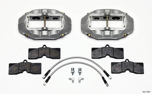 Wilwood D8-6 Front Caliper Kit Clear Corvette C2 / C3 65-82 — Wilwood