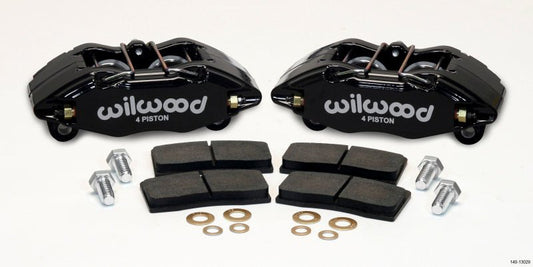 Wilwood DPHA Front Caliper & Pad Kit Black Honda / Acura w/ 262mm OE Rotor — Wilwood
