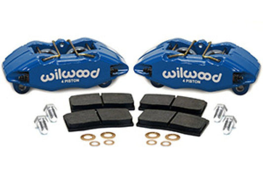 Wilwood DPHA Front Caliper & Pad Kit Blue Honda / Acura w/ 262mm OE Rotor — Wilwood