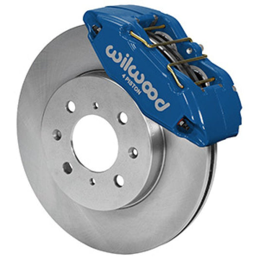 Wilwood DPHA Front Caliper & Rotor Kit Honda / Acura w/ 262mm OE Rotor - Competition Blue — Wilwood
