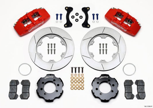 Wilwood Dynapro 6 Front Hat Kit 11.00in GT Rotor Red 95-05 Miata — Wilwood