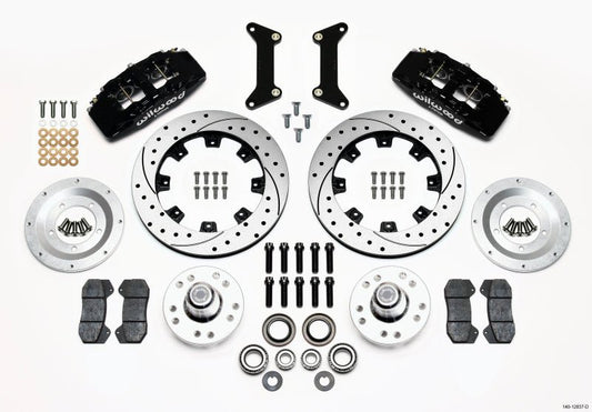Wilwood Dynapro 6 Front Hub Kit 12.19in Drilled 79-87 GM G Body — Wilwood